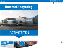 Tablet Screenshot of hummelrecycling.nl